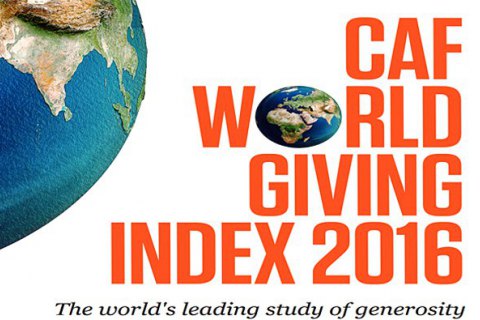 Украина заняла 106 место во всемирном рейтинге благотворительности