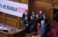 БЮТ заявил о подготовке нового дела против Тимошенко и заблокировал Раду
