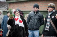 Сторонники Тимошенко пришли поддержать ее в Старый Новый год