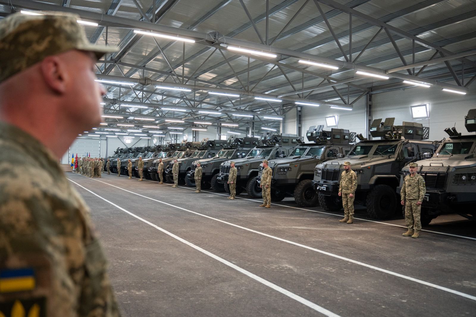 Бронемашини «Козак-2М1» під час передачі бійцям 225 ОШБ, квітень 2024. 