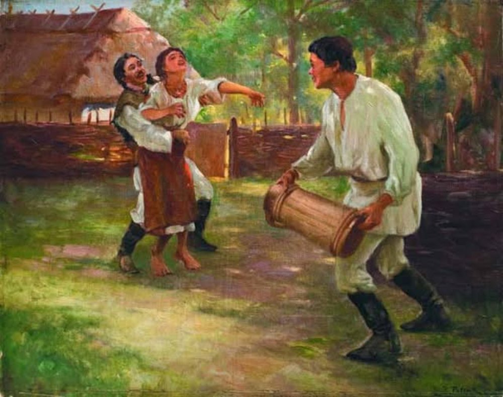 Обливаний понеділок. Художник Ярослав Пстрак