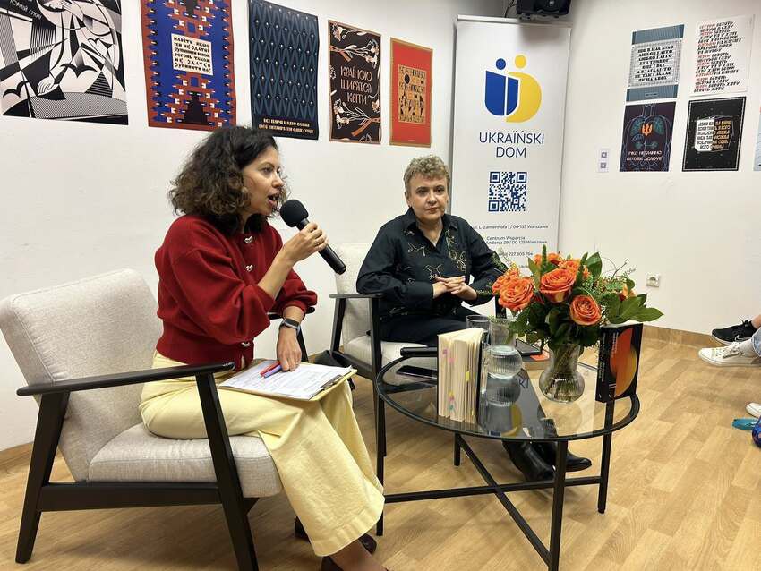 письменниця Оксана Забужко в Українському домі, вересень 2025