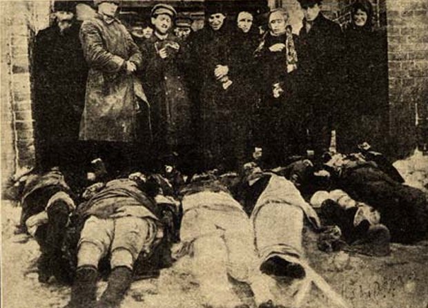 Жертви погромів в Проскурові, лютий 1919.