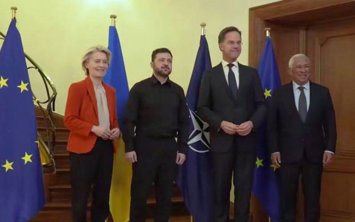 Зеленський зустрівся з Рютте, Коштою та фон дер Ляєн