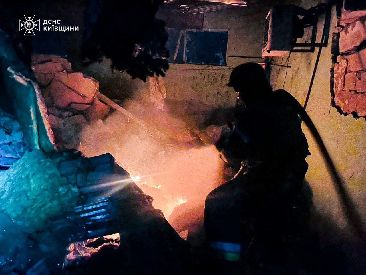Наслідки російської атаки на Київщині