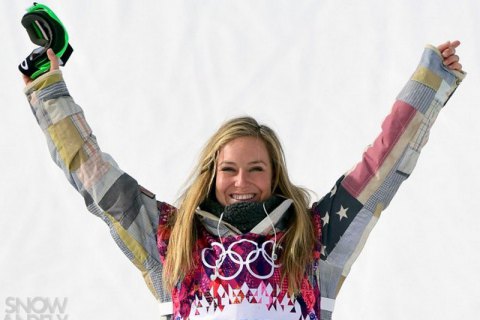 Американская сноубордистка Джейми Андерсон завоевала "золото" в слоупстайле