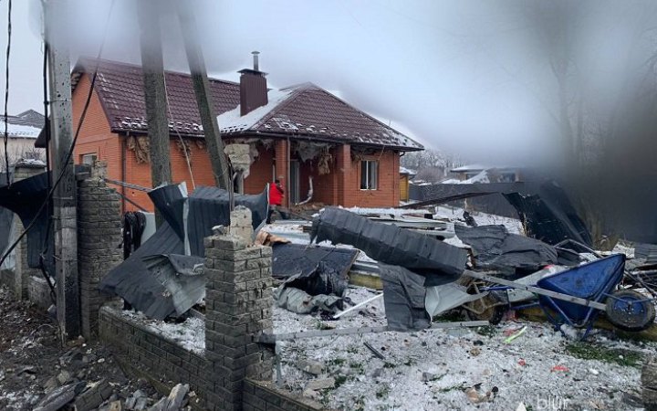 Під час атаки на Білу Церкву дрони-камікадзе пошкодили три будівлі інфраструктури