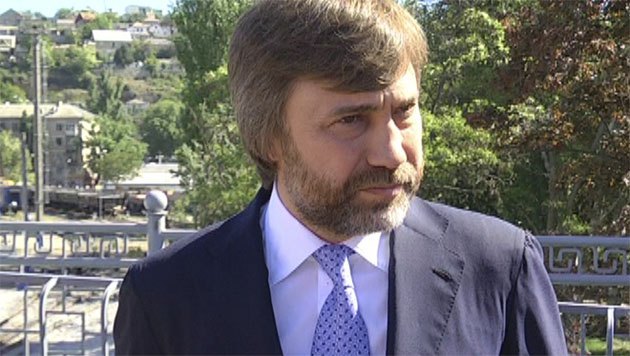 Вадим Новинский в Севастополе во время открытия железнодорожного моста