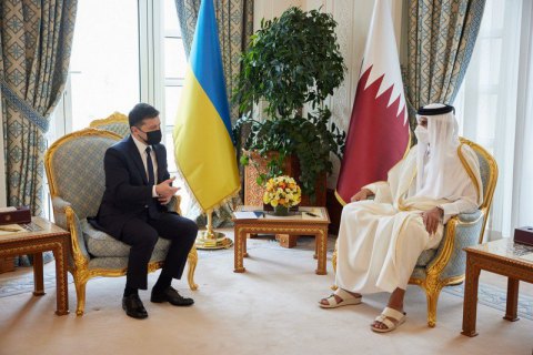 Зеленський поговорив з еміром Катару про LNG-термінал і "велике будівництво"