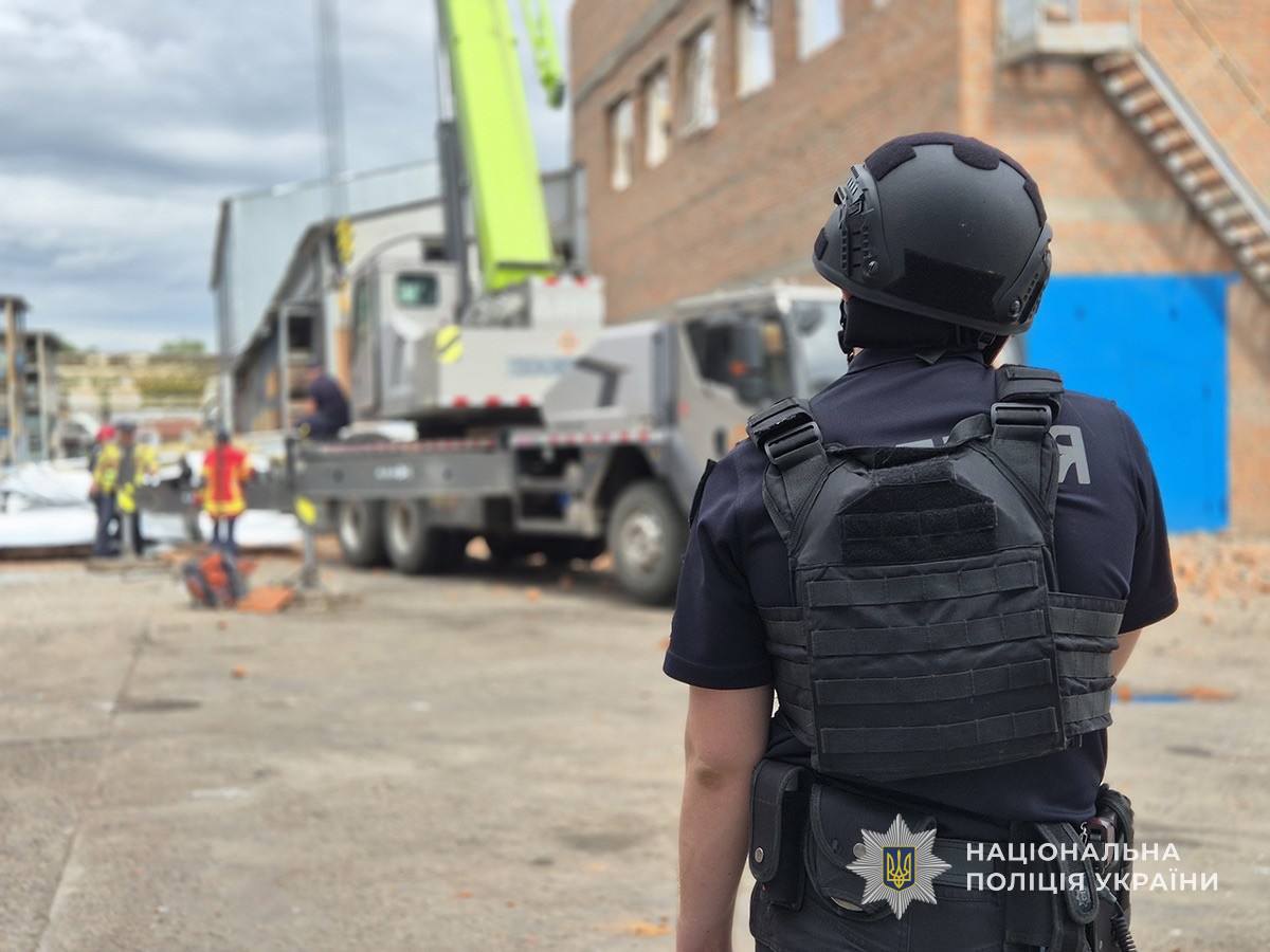 Поліція на місці обстрілу