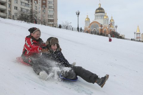 В Києві випало майже 30 сантиметрів снігу