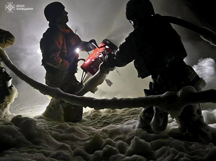 Наслідки удару по Київській області 