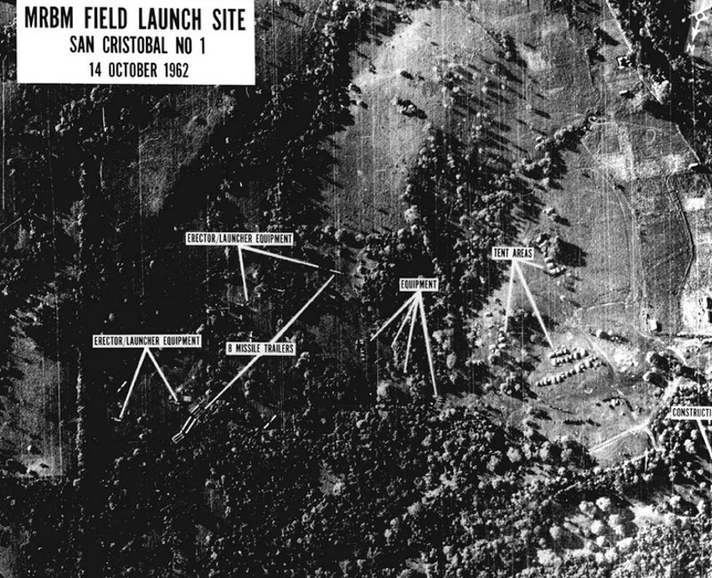 Аерофотозйомка споруджуваних на Кубі радянських ракетних баз, 14 жовтня 1962 року. 