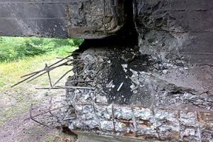 B Луганской области взрывом поврежден мост
