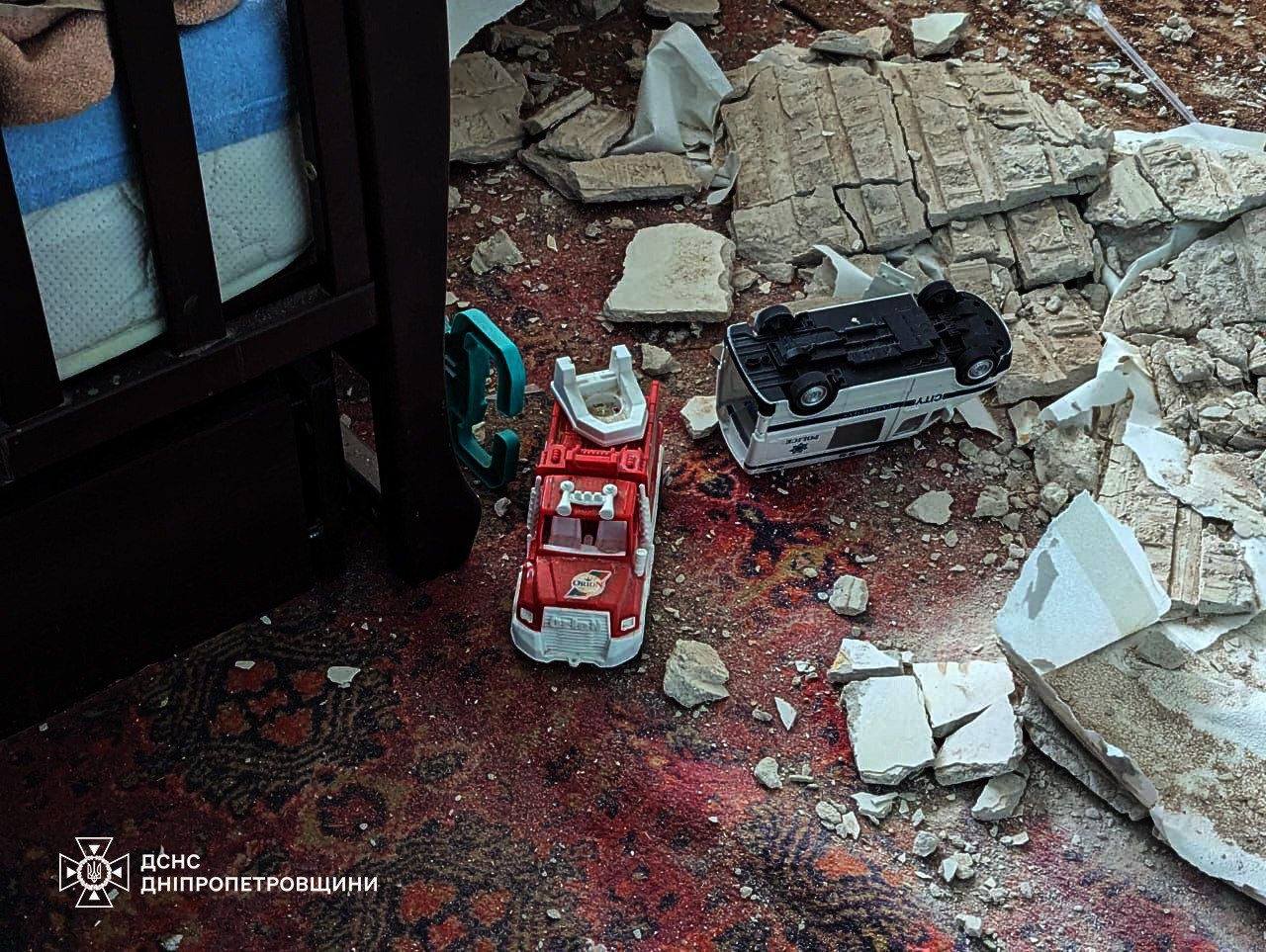 На місці ракетного удару у Кривому Розі 