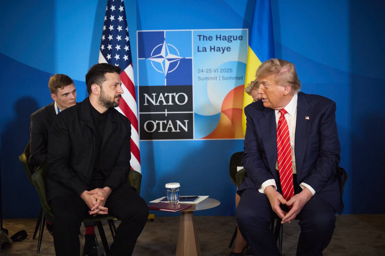 зустріч Володимира Зеленського і Дональда Трампа у Гаазі 25 червня 2025 року