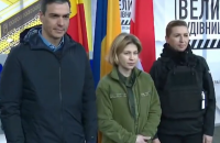 Премьер-министры Дании и Испании посетили Киев и Бородянку