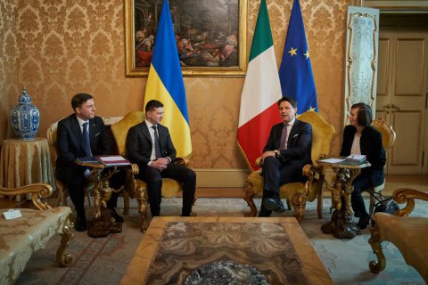 Зеленський обговорив з прем'єром Італії економічну співпрацю
