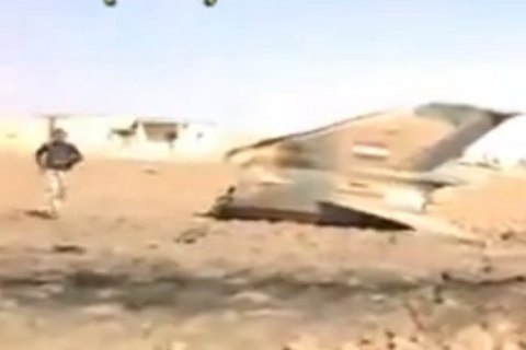 В Дамаске разбился сирийский военный самолет 
