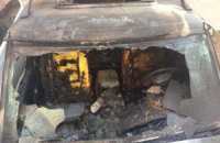 Неизвестные сожгли два автомобиля волонтеров в Харькове