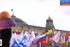 На Красной площади насчитали 110 тыс. стороников присоединения Крыма 