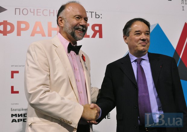 Андрей Курков(слева) и Алан Реми 