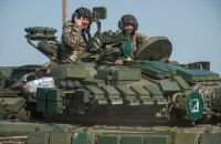 "Холодноярцы" устроили необычный военный "парад" - на трофейных российских танках