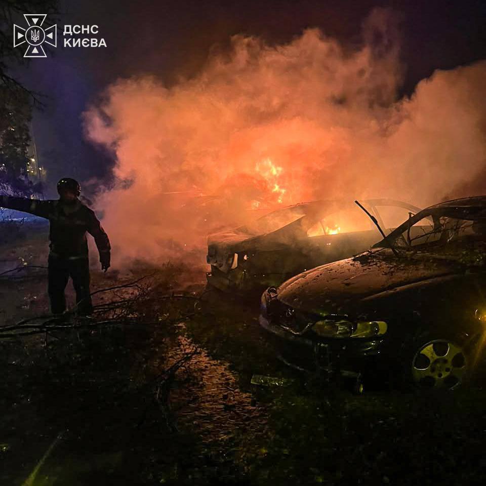 Consequences of the Russian attack in Kyiv