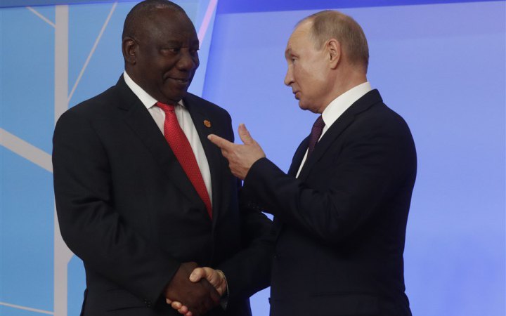 Путін не поїде на саміт у Південній Африці, − президент ПАР (доповнено)