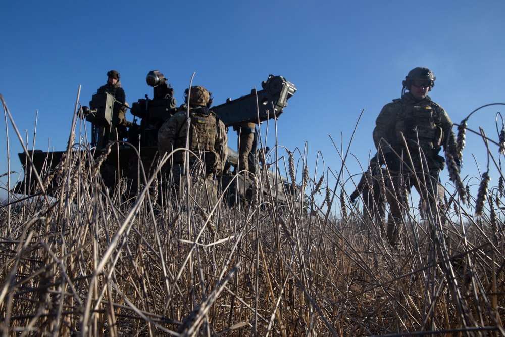 Українські бійці на Бахмутському напрямку.