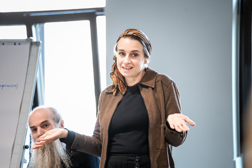 Сіна Кьостлер під час майстер-класу