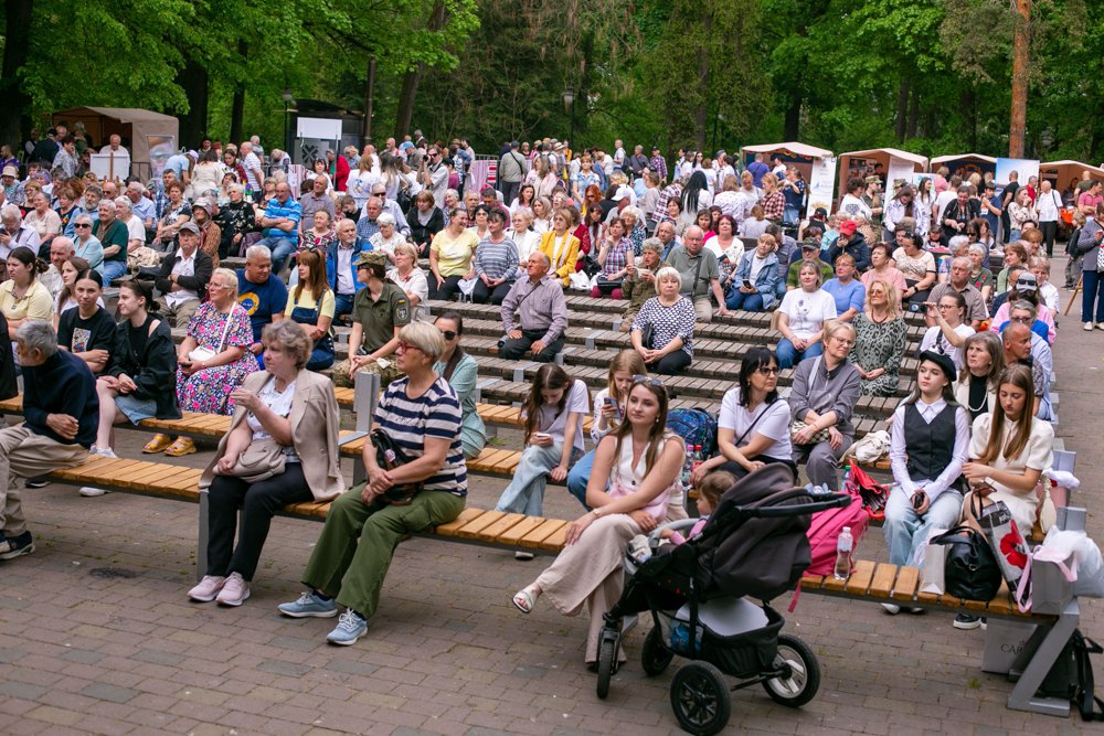 Містяни під час концерту на день міста в парку Шевченка.