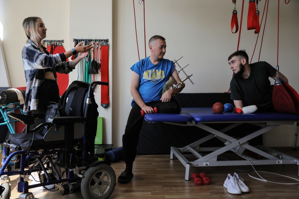 Ветерани ЗСУ проходять реабілітацію у Державному реабілітаційному центрі «Галичина», Львів, вересень 2023 р.