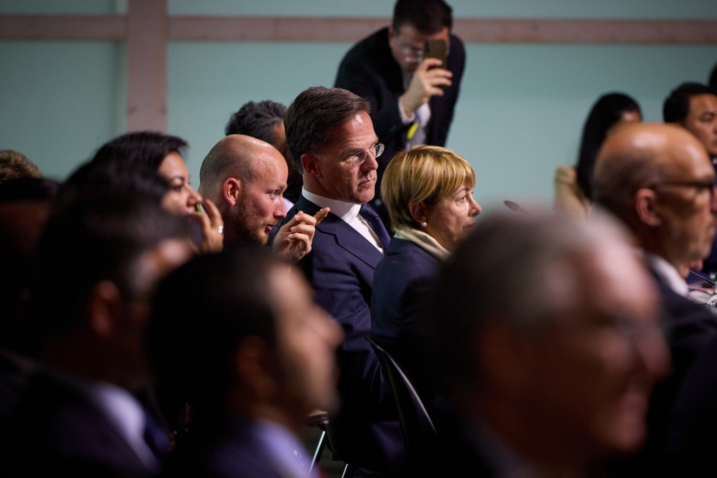 Прем'єр Нідерландів Марк Рютте під час саміту миру