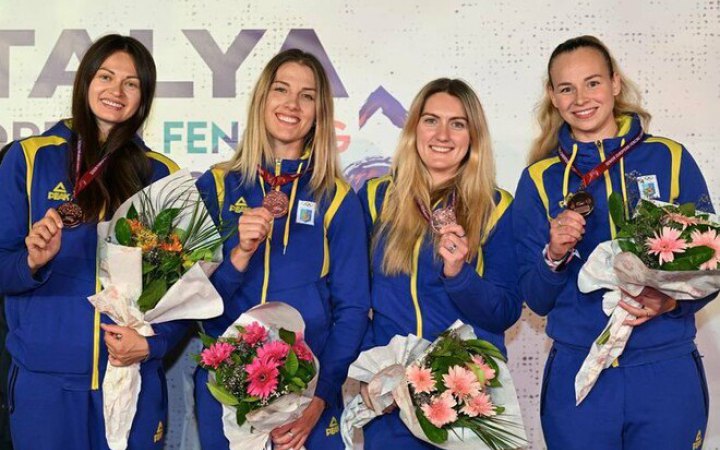 Збірна України стала призером медального заліку чемпіонату Європи-2022 з фехтування