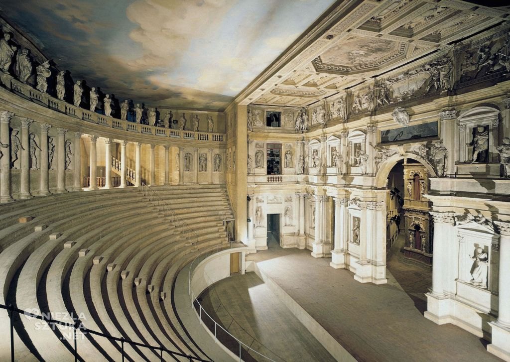 Сцена театру Олімпіко, збудованого Андреа Палладіо за античними зразками, кінець XVI ст, Віченца