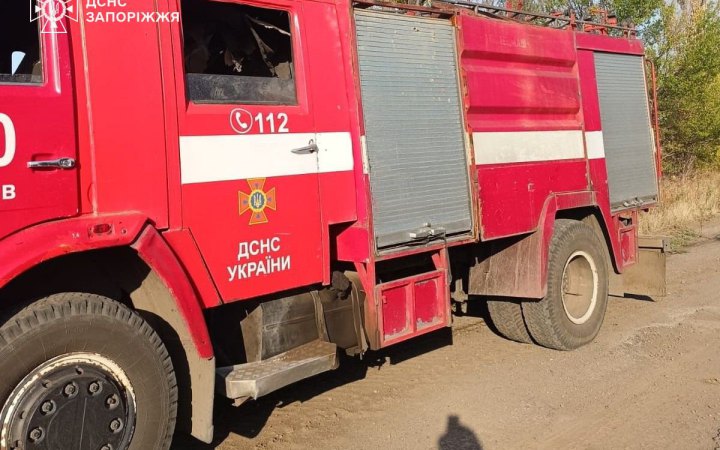 Російські окупанти атакували дроном рятувальників на Запоріжжі