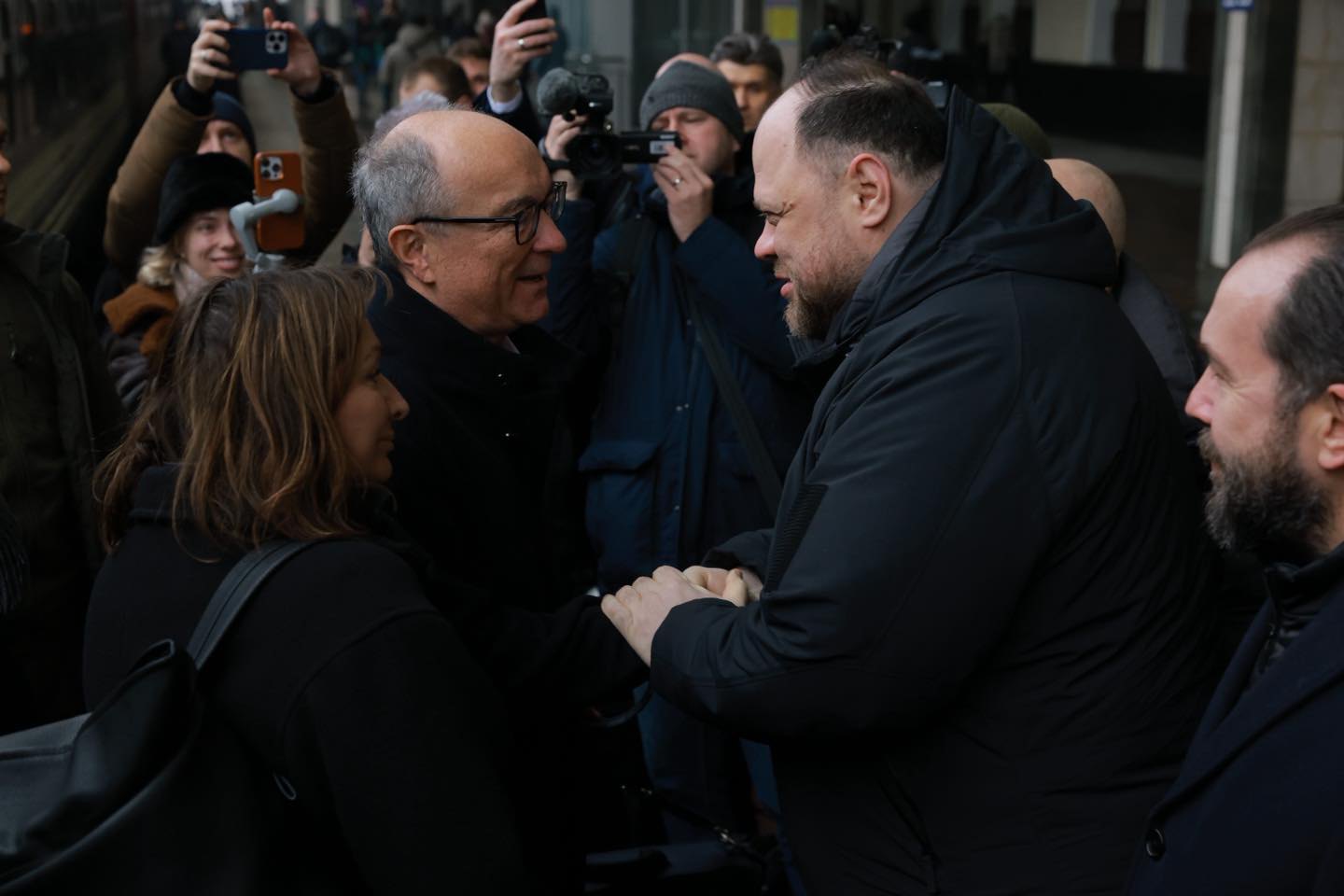 Руслан Стефанчук і маршалок Сейму Польщі Влодзімєж Чажастий. 