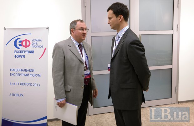 Дмитрий Гурин, советник посольства РФ в Украине (слева) и Алексей Лещенко, Вице-президент Института Горшенина