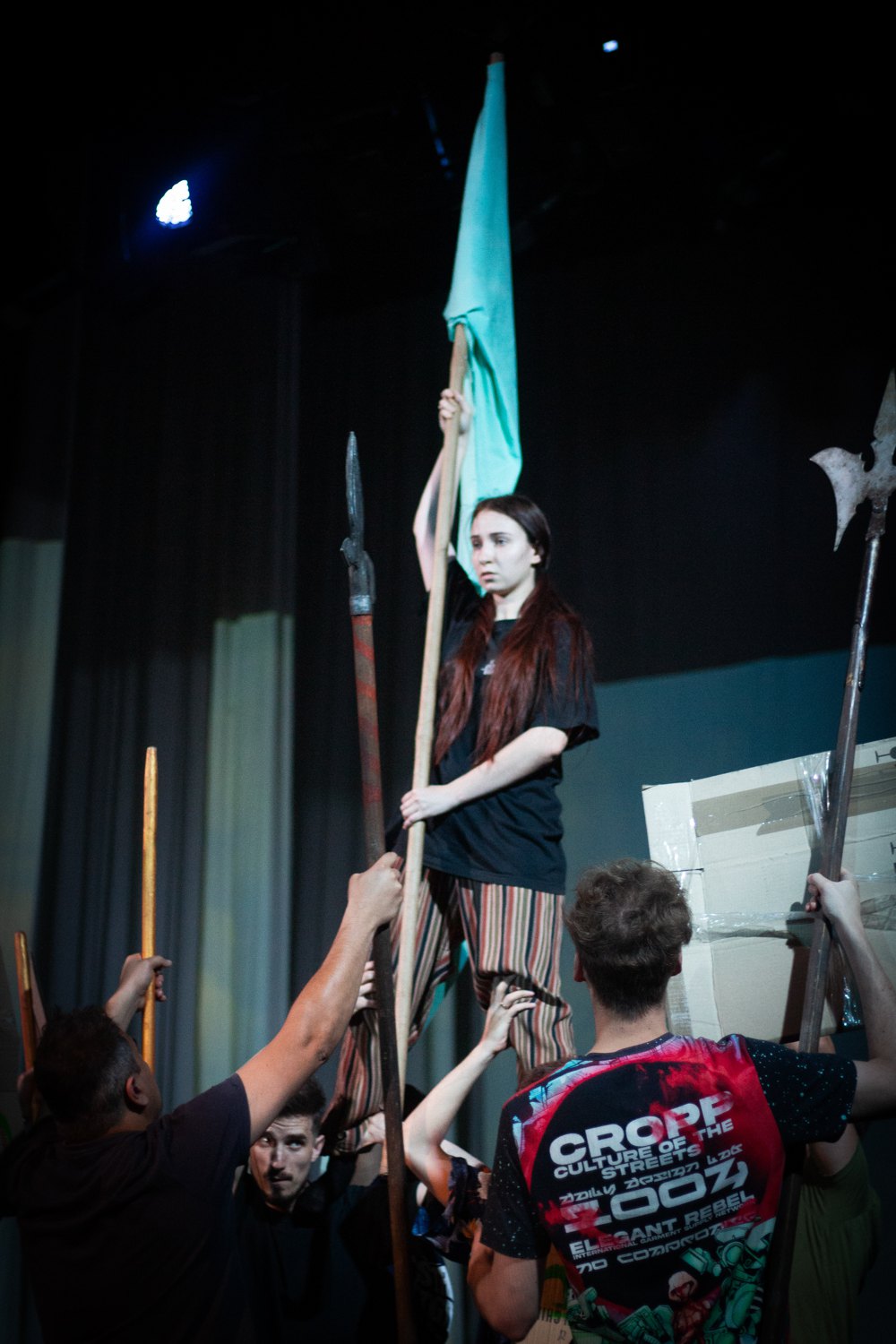 Репетиціія вистави «Жанна ДʼАрк»