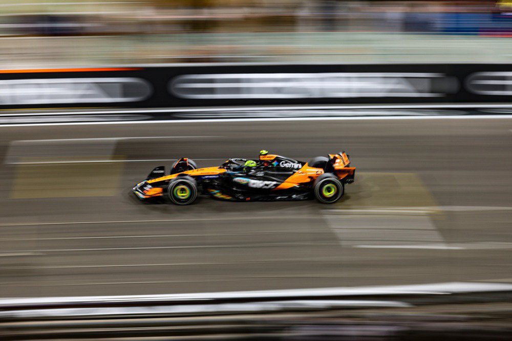 Норріс під час гонки