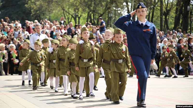 «Військовий парад дошкільних військ» у російському П’ятигорську, 6 травня 2019 року