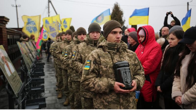 Прощання з військовими у Хмельницькому
