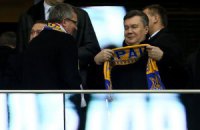 Янукович отметил слаженную игру сборной Украины