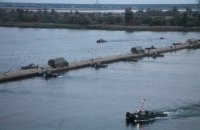 В Беларуси развернули понтонный мост через реку у границы с Украиной 