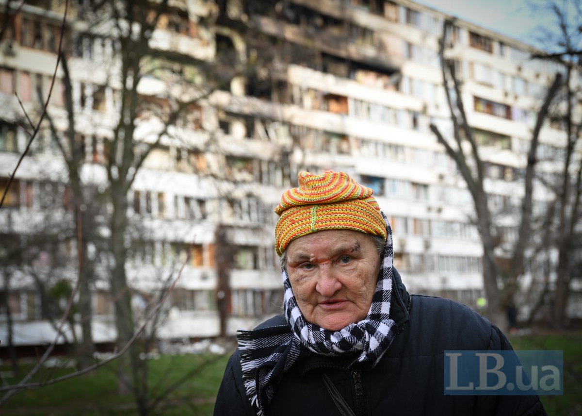 Поранена мешканка на місці атаки у Києві 25 листопада, Дніпровський район