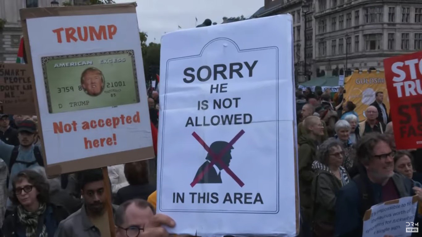 акції протесту у Лондоні проти візиту Дональда Трампа у Великобританію, 17 вересня 2025 року