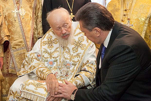 Митрополит Владимир и Виктор Янукович