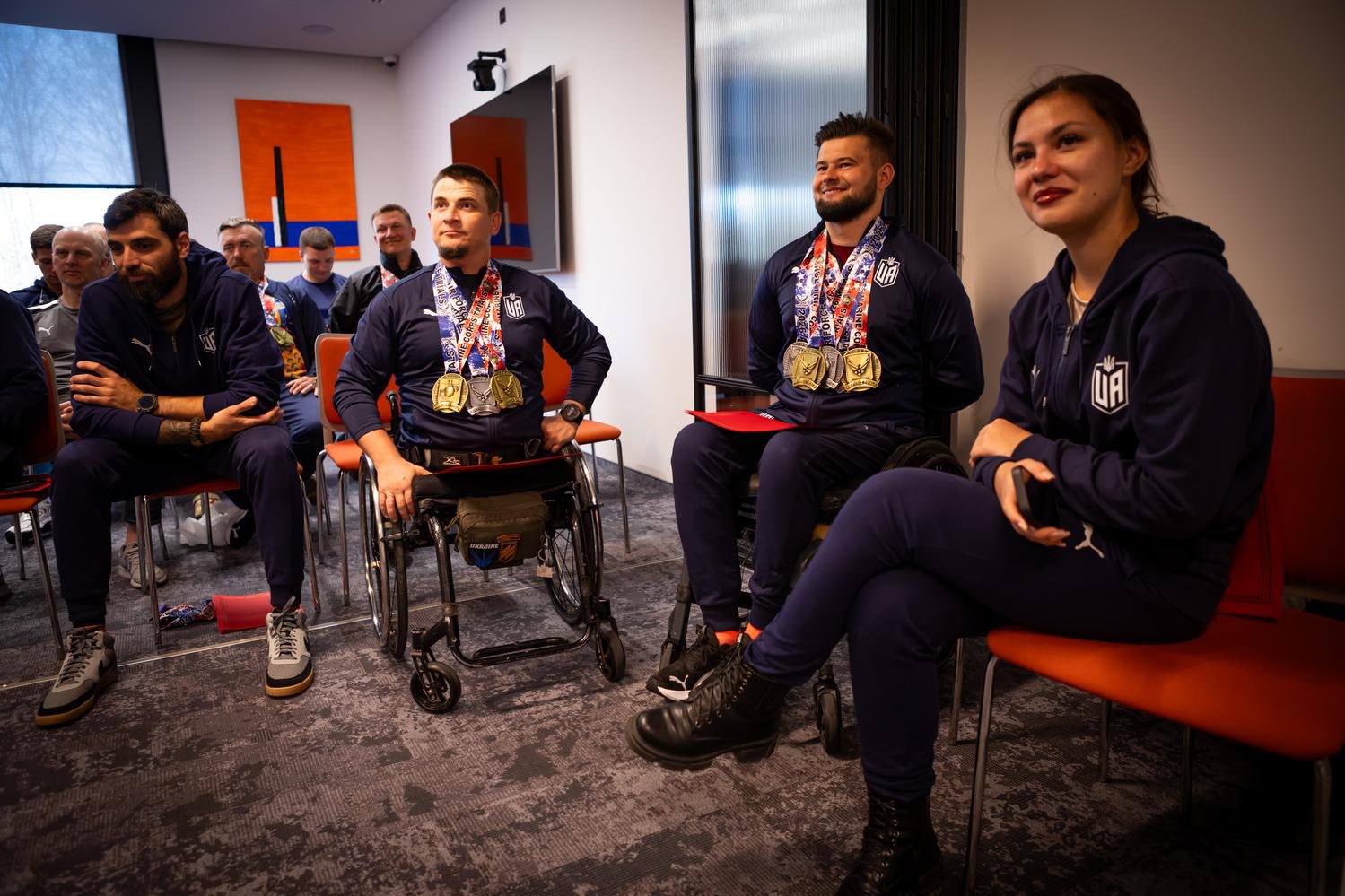 Українські ветерани з медалями