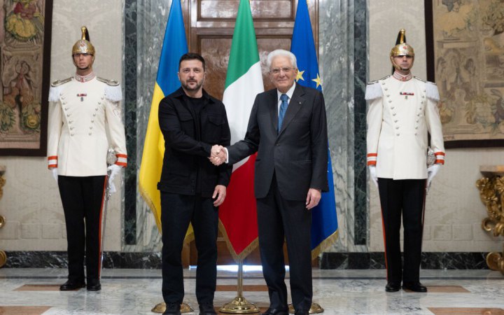 Зеленський провів зустріч із президентом Італії Серджо Маттареллою